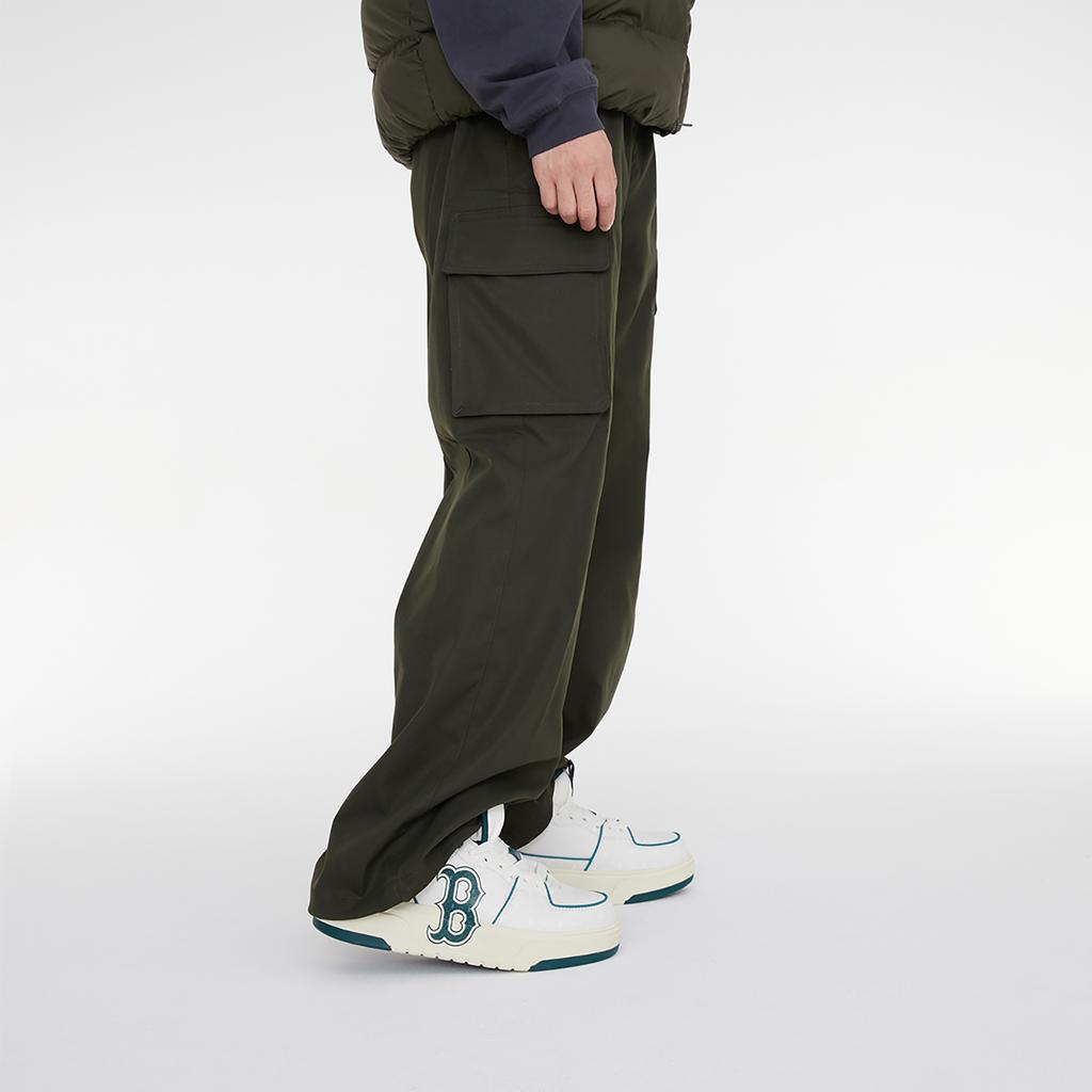 New MLB FW23 Cargo Pants Men's Dark Khaki 3LWPB0134-43KAD