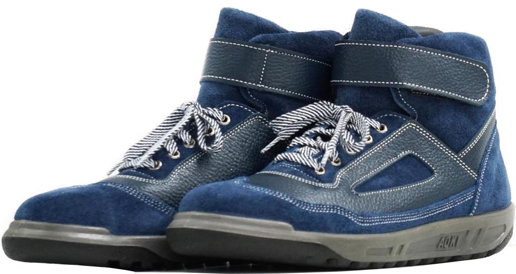 Safety Tsubaki Model Safety Shoes Safety Shoes Work Shoes Steel Toecap Magic Lightweight Electrostatic Specifications Navy cm 3E [Aoki Shoes] AG-21