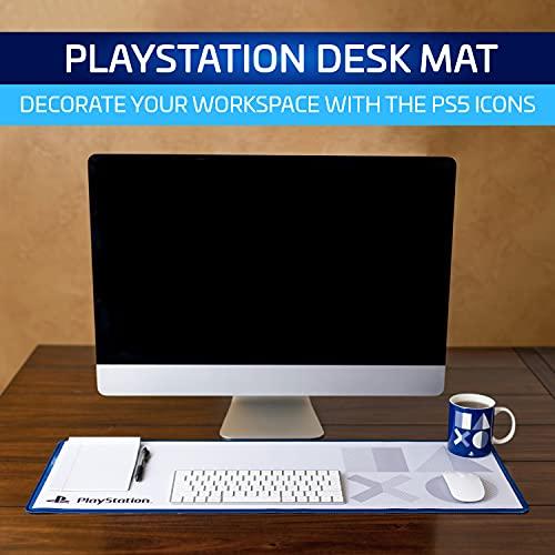 Paladone PlayStation 5 Icons Large Gaming Mouse Pad for Desk Keyboards, Non-Slip