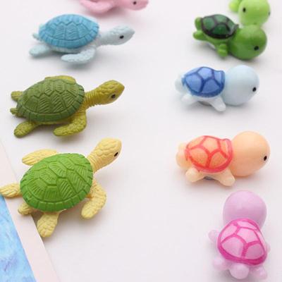 Ímanes de Frigorífico Tartaruga 3D Pintados à Mão - Autocolantes Decorativos de Animais Coloridos