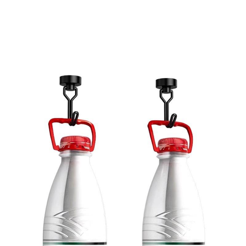 Strong Magnetic Hooks for Refrigerator, Wall & Door Mount, Traceless Adhesive