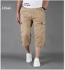 Locker geschnittener verkürzter Overall mit mehreren Taschen für Herren: Leichte, mittellange Outdoor-Freizeitshorts