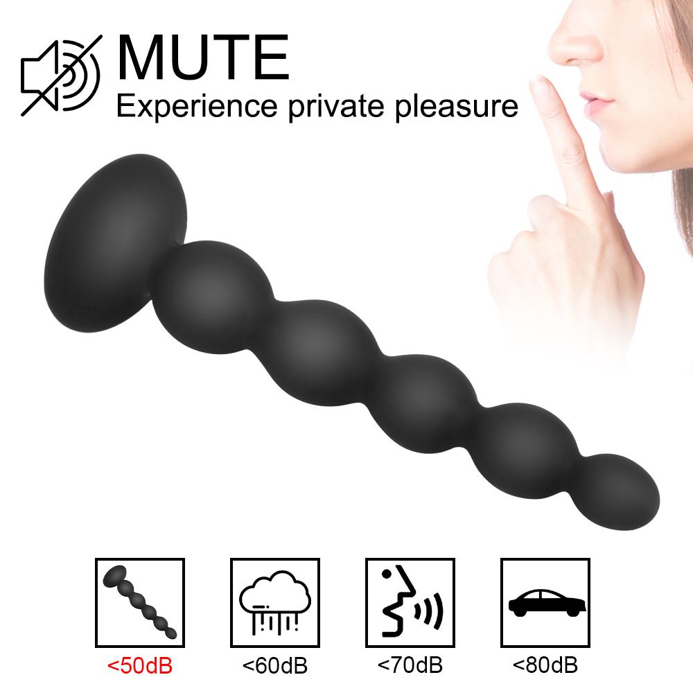 Remote Control Vibrator Prostate Massage Sex Toy For Men Women Anal Vibrator 10 Speed Anal Beads Butt Plug Stimulator Dual Motor Erotic Toy
