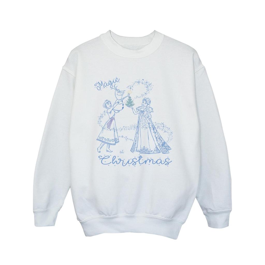 Disney Mädchen Frozen Magic Weihnachts-Sweatshirt