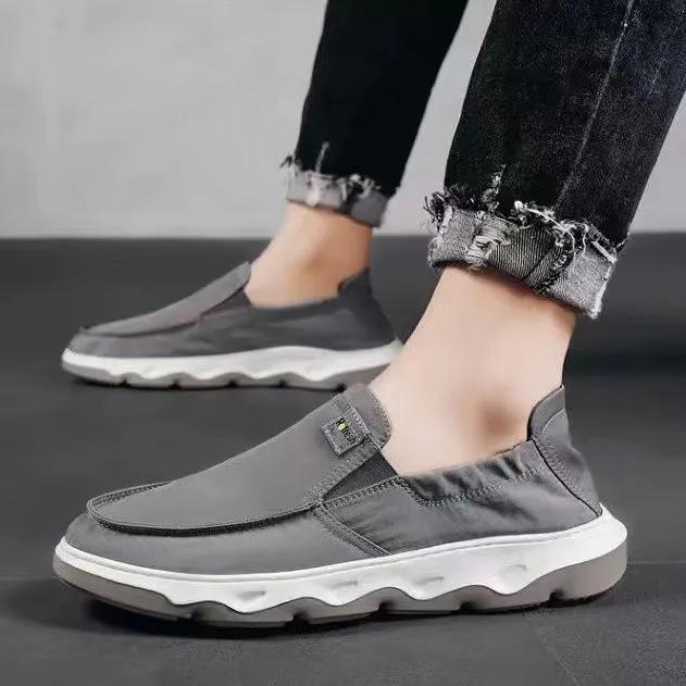 Cloth Shoes Men's Spring Breathable Pedal Men's Shoes Soft-soled Casual Canvas Shoes