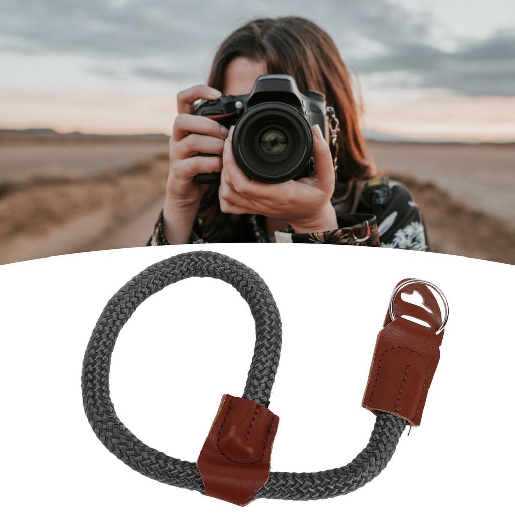 Camera Wrist Strap Round Rope Quick Release Camera Hand Strap for SLR Mirrorless