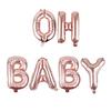 16inch  Baby Shower Foil Balloon Mommy To Be Letter Balloons Favors Infant Party Decorations
