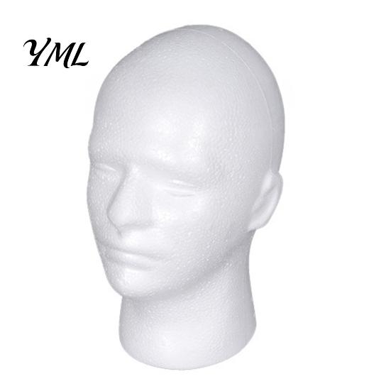 Testa Manichino in Schiuma, Supporto Espositore per Cappelli Uomo Donna, Modello Leggero per Formazione Cosmetologica per Conservazione Parrucche Strumento per Acconciatura