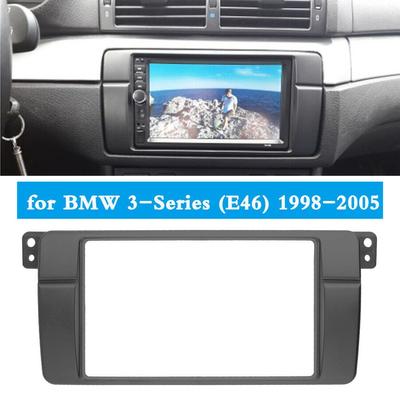 Podwójna ramka wykończeniowa radia 2 Din pasuje do BMW serii 3 E46 1998-2006 Rama panelu stereo