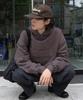 Bp Applique Stitch Hoodie_Brown