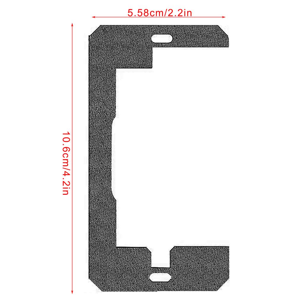 20Pieces Black Wall Plate Shims for Stabilizing Loose Outlets Sturdy Iron Materials Electrical Receptacle Levelers
