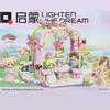Qimeng Princess Flower Sea Afternoon Tea Building Blocks Toy Set