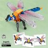 Libellen-Insekten Mini-Baustein-Set - STEM Pädagogisches Meereslebewesen-Spielzeug für Kinder Fördert Kreativität & Meeresleben-Lernen