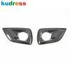 For Nissan Navara NP300 ST 2014-2016 2017 2018  Carbon Car Front Fog Light Lamp Cover Trim Foglight Bezel Trims Accessories