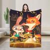 Zootopia Blanket Flannel Funny Warm Throw Blankets for Coverlet Winter