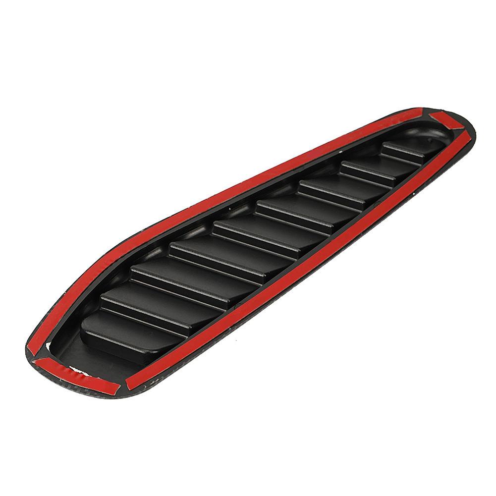 2pcs 331*110mm / 13*4.3 Inch Carbon Carbon Decorative Scoop Hat Hat Cover ABS Tail Vent Cover