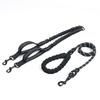 Reflective Double Dog Leash with Two Extra Traffic Handles: 360 Swivel No Tangle Dual Dog Walking Leash, Comfortable Shock Absor