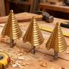 High Speed Steel Drill Bit Titanium Coated Hexagonal Step Drill Cone Bits Plastic Wood Metal Drilling Hole DIY Power Tools