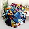 1pc Mega Man Automatic Folding Umbrella, 8 Bone Iron Frame, Portable Tri-Fold Design, Outdoor for Fans, Travelers, Daily Use, Gift for Enthusiasts.Y04