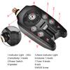 LED Fishing Electronic Fish Bite Alarm Finder Sound Alert Indicator Light Stick (Black)