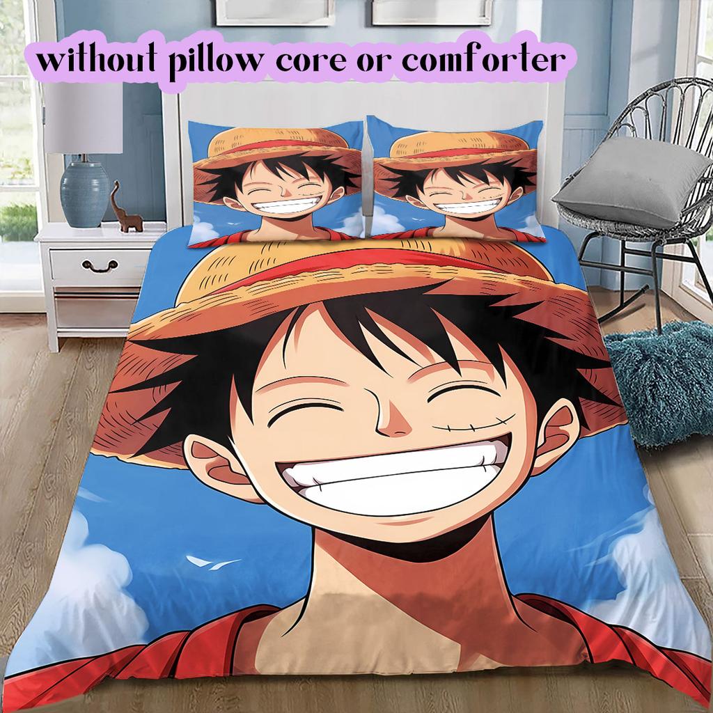 OnePiece Character Soft and Comfortable Duvet Cover, Children's Bedding Set Gift, Extra Large Size, Various Sizes Available