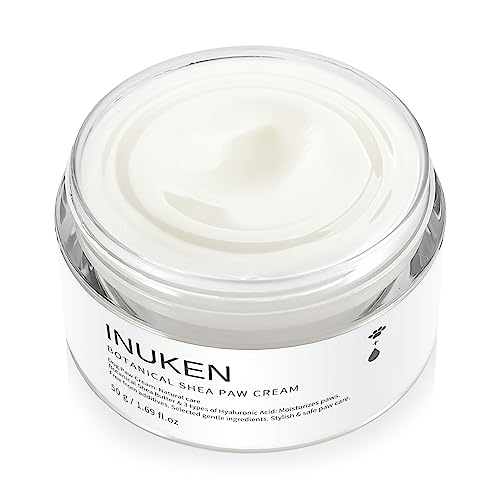 

Inuken Labo Paw Cream for Dogs, Veterinary Certified, Additive-Free, Fragrance-Free, Contains Hyaluronic Acid and Beeswax, Highly Moisturizing, Non-Gr
