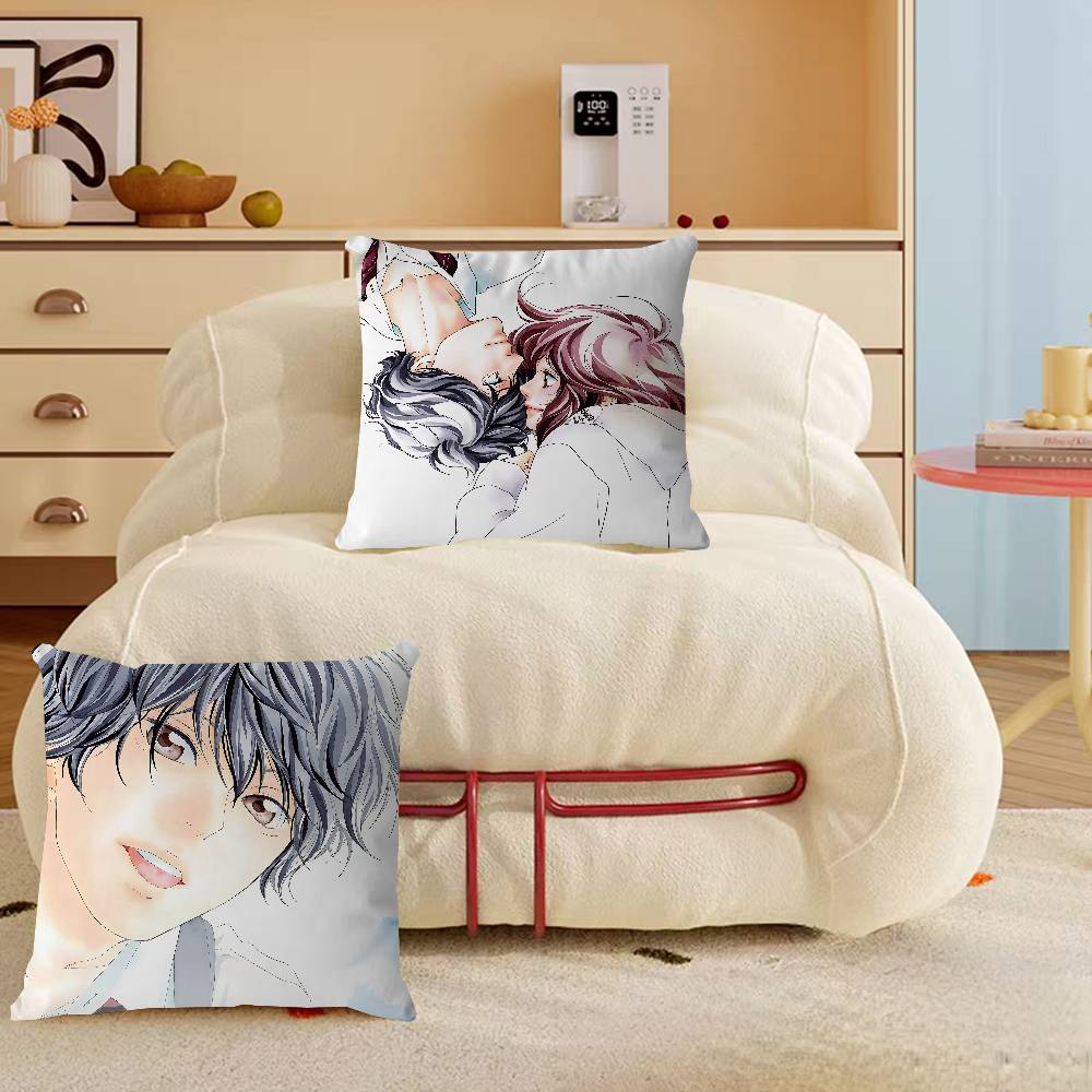 A-Ao H-Haru R-Ride Anime Pillow Cover For Bedroom Room And Living Room Sofa Decorative Cushion Cover
