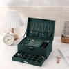 Händen TEMU 3-Layer Flannel Lockable Jewelry Box