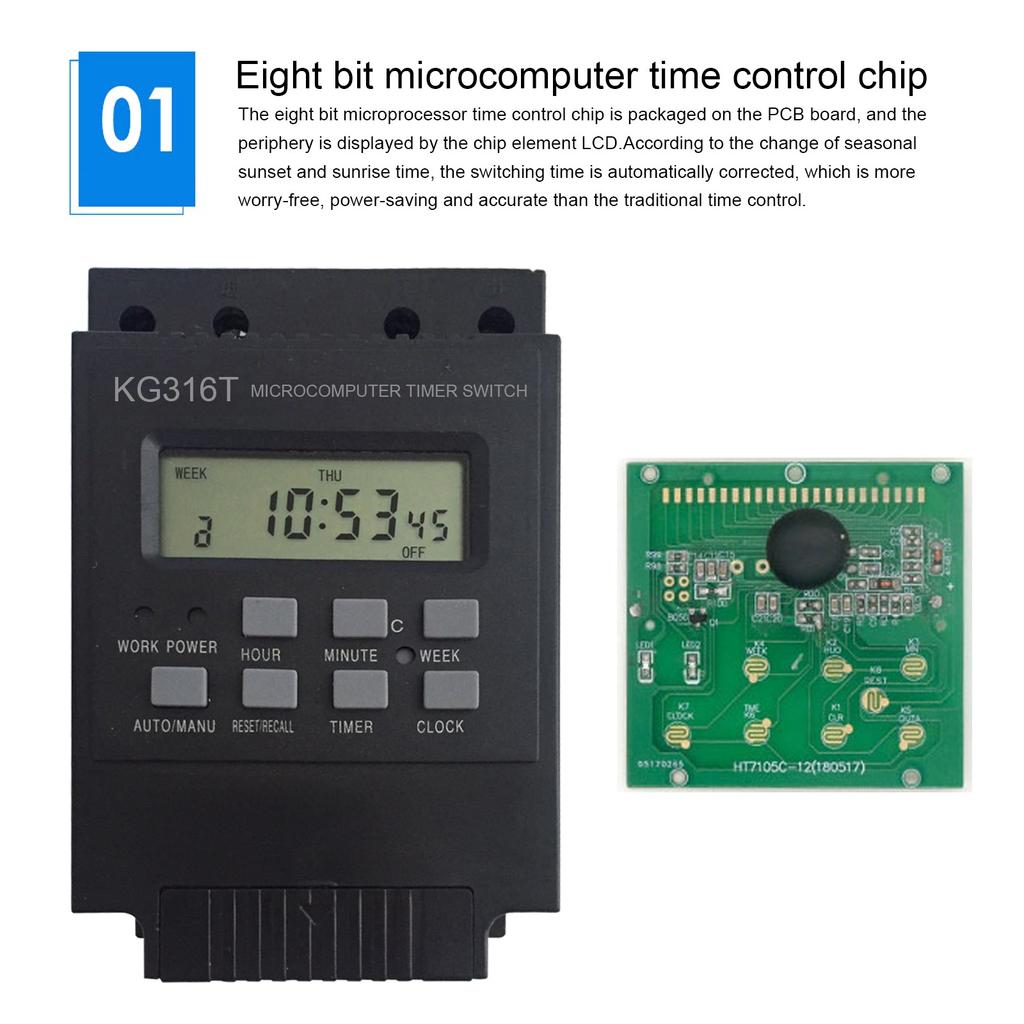 Buy Timer Switch Programmable Digital Time Switch Controller ...