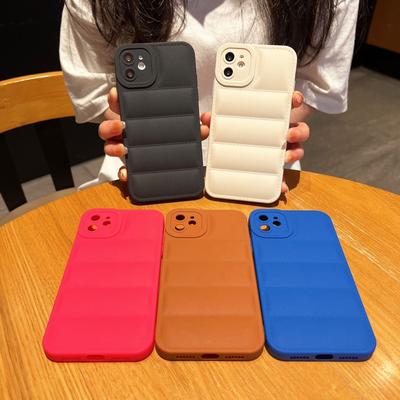 Piumino Adatto per Custodia per Cellulare Apple 15 IPhone 11/X/XR Molatura 12 Sabbia Pro Max Cover 13 Guscio Morbido 14