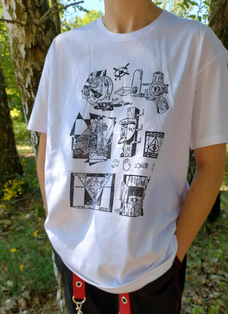 gravity falls double-sided block printed t-shirt
