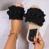 2026 Women's Bohemia Woven Casual Slippers Summer New Fashion Vacation Tassel Style Beach Slippers Outdoor Anti-slip Flat Flip