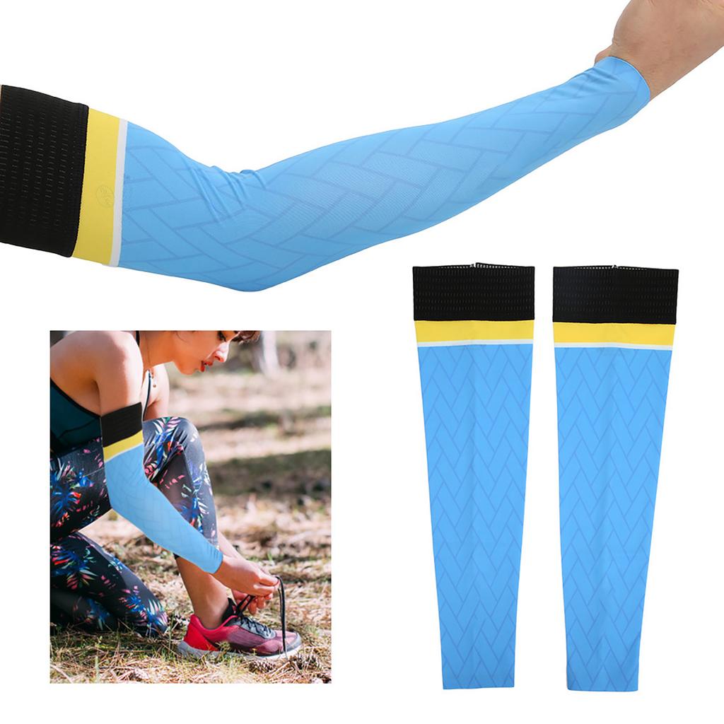 BOODUN 1Pair Outdoor Sunscreen Oversleeve Arm Sleeves for Driving Hiking Running CyclingL XL