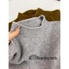 Women's High-End Slim Fit Knit Sweater with Half-High Neck and Long Sleeves for Fall and Winter