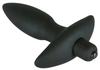 Vibrating Anal Plug with Handle Small (13cm) - Black Velvets