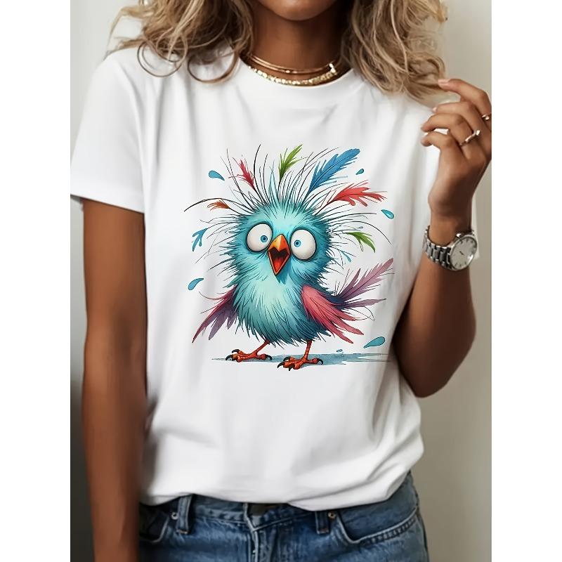 Spring and Summer Casual Short-Sleeve T-Shirts for Women S белый