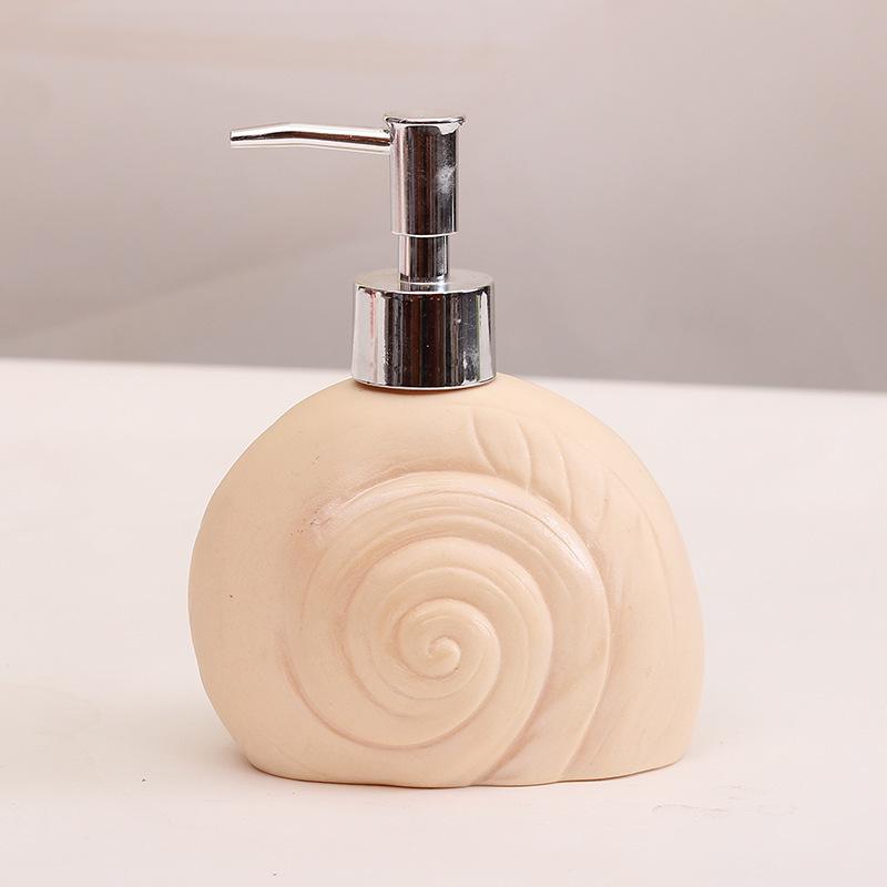 Luxuriöse Keramik-Druckflasche für Handseife, Shampoo und Duschgel