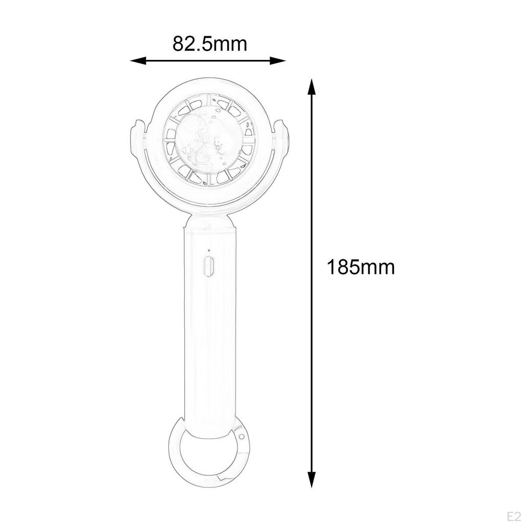 Kompakter Handventilator - Tragbares USB-Kühlgerät für Büro und Reise