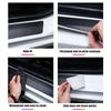 Carbon Fiber Car Door Sill Rear Trunk Bumper Guard Plate Protector Stickers for Skoda ENYAQ  Threshold Anti-Scratch Decals
