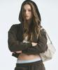 MIXXO Fleece-Lined Crop Zip-Up Hoodie_Miwcmg110A