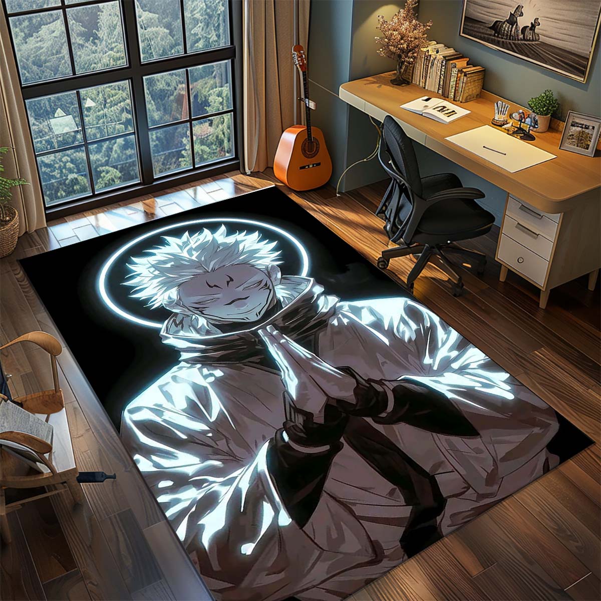 

Jujutsu Kaisen Anime Floor Mat Polyester Rug Non Slip Carpet Living Room Bedroom Decor 60x90cm