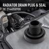 Vehicle Radiator Drain Plug Includes High Quality Seal Ringing Crafted From Plastic For Optimally Cooling Performances