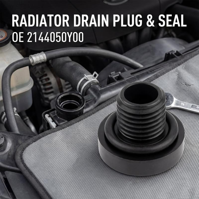 Vehicle Radiator Drain Plug Includes High Quality Seal Ringing Crafted From Plastic For Optimally Cooling Performances