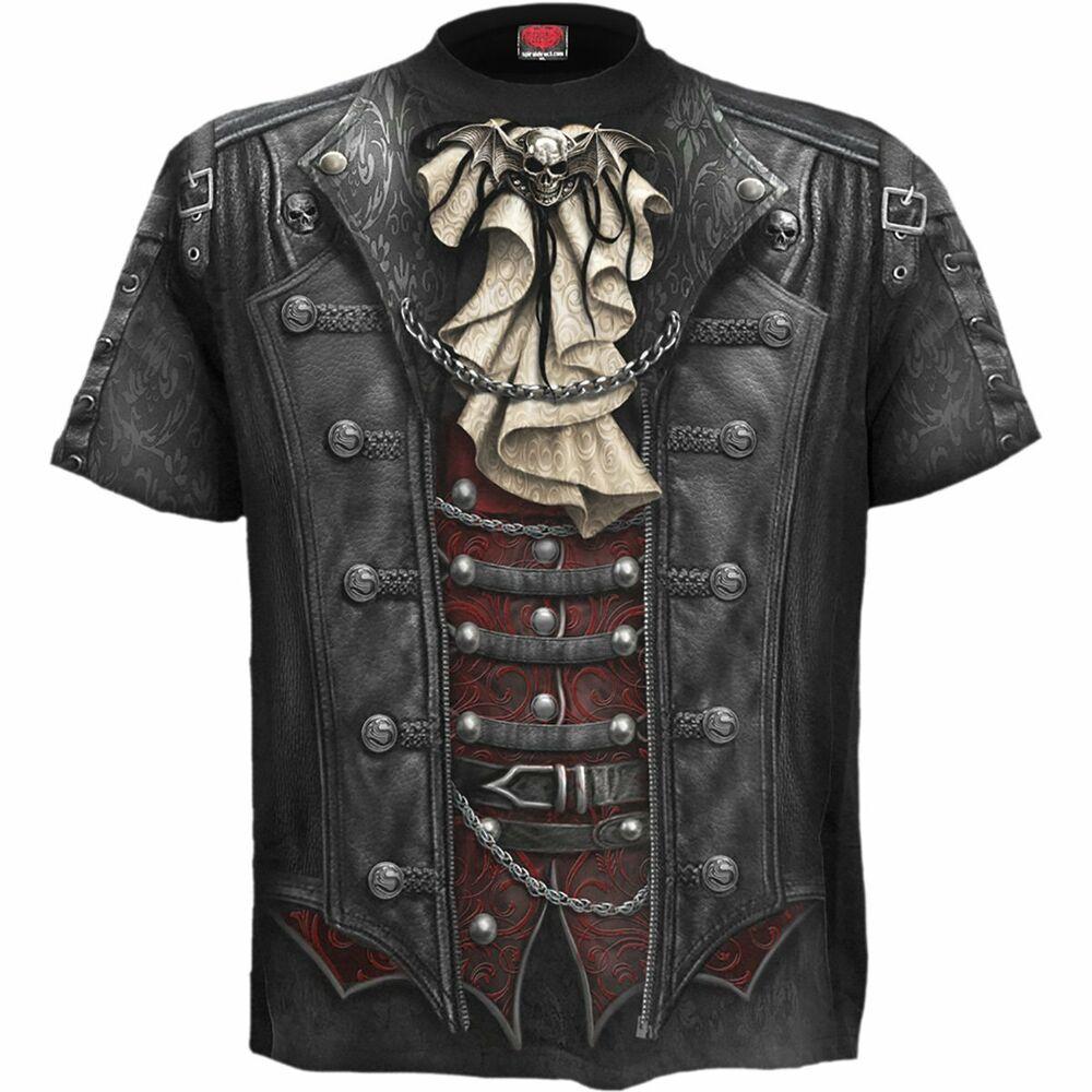 

Черная футболка унисекс с запахом Goth