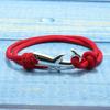 Simple Style Shark Bracelet For Men Sliding And Adjustable Rope Braslet Beach Surfing Nautical Braclet Accesorios Hombre Pulsera