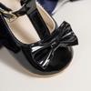 2024 Classic Style Patent Leather Baby Princess Bow Shoes Toddler Shoes