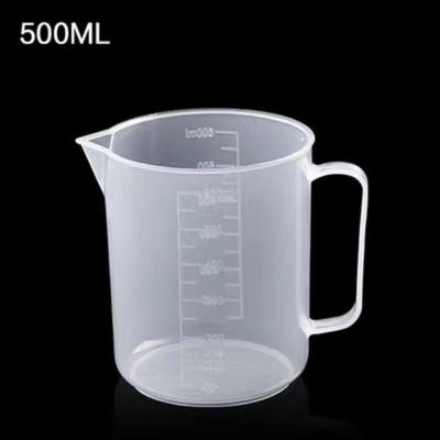 Saikeyou Plastic Measuring Cup Set with Scale, 500ml (2-Pack)