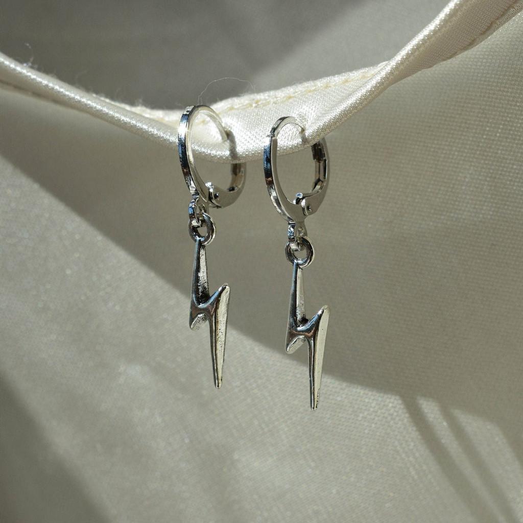 Alloy Geometric Trendy Lightning Heart Clip On Earrings For Women 2023 Summer