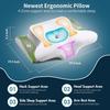 Cervical Pillow Ergonomic Neck Support Pillow Relief Odorless Orthopedic Contour Memory Foam Pillow Bed for Back Stomach Sleeper