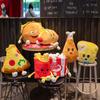 Fast Food Stuffed Toy Plush hamburger Toast Doll Fried chicken legs Stuffed Pillow Hot Dog Man Cushion Toy for Fast food Store